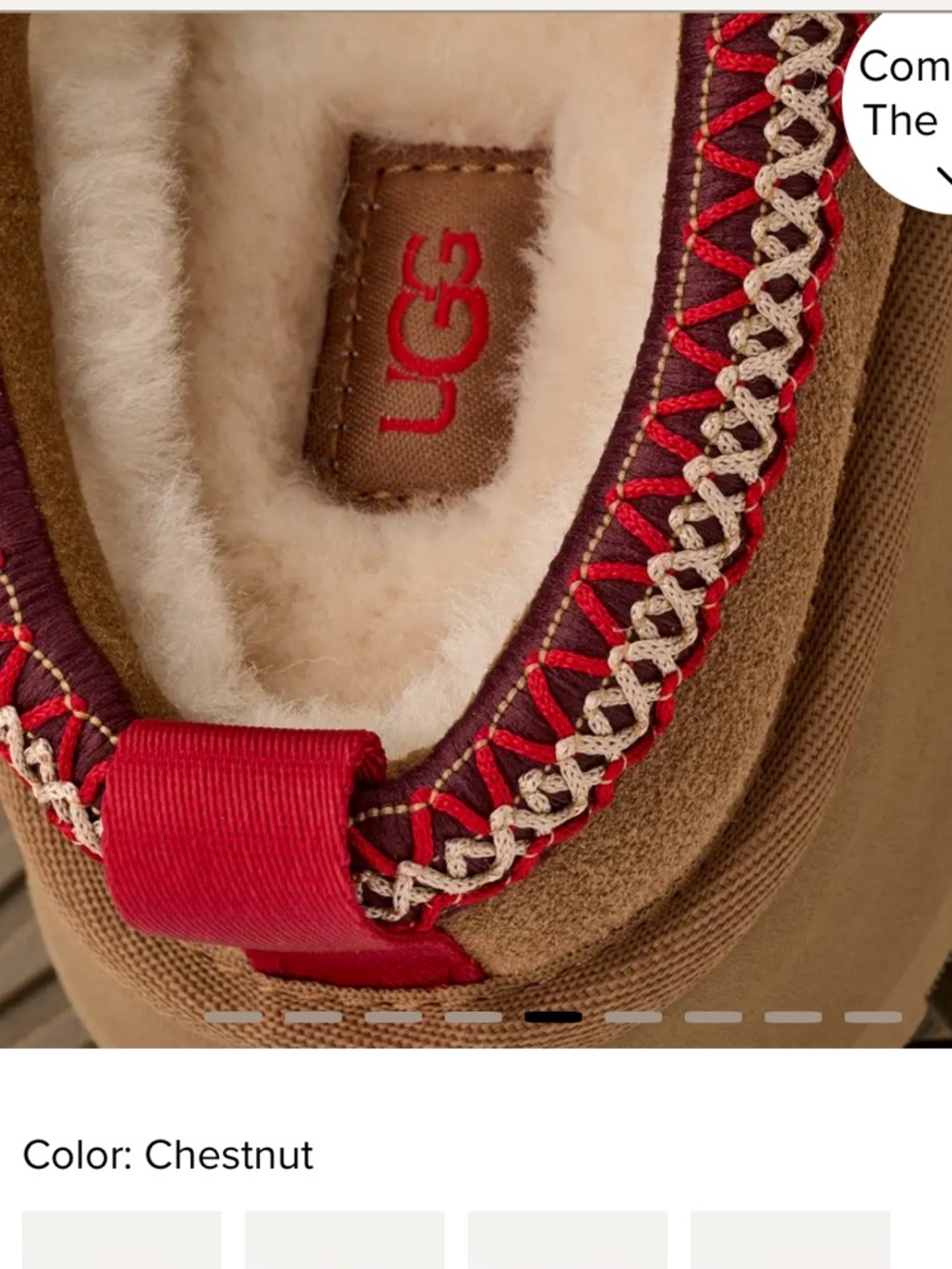 UGG Tazz II Chestnut Size 7 EUC - Picture 6 of 17